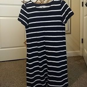 Navy & Ivory Shirt Dress